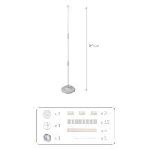 Colonne 65 Ballons 165 cm Lest Eau - 36590 - Arches & guirlandes de ballons