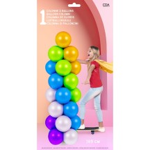 Colonne 65 Ballons 165 cm Lest Eau - 36590 - Arches & guirlandes de ballons