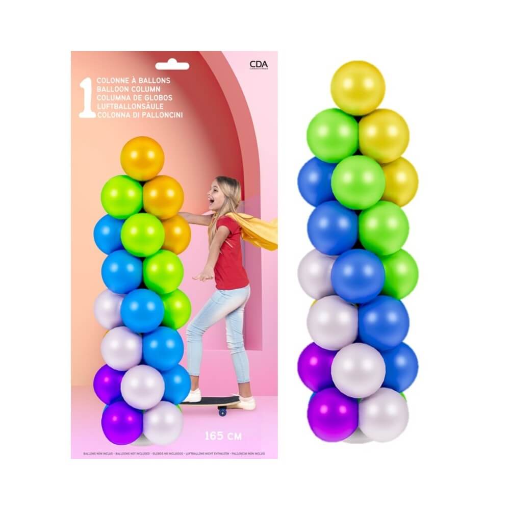 Colonne 65 Ballons 165 cm Lest Eau - 36590 - Arches & guirlandes de ballons