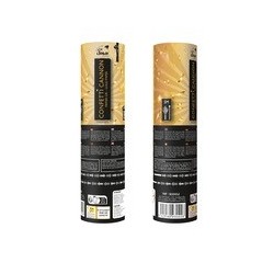 Canon à Confettis Papier 20 cm Or - 93002 - Canons à confettis