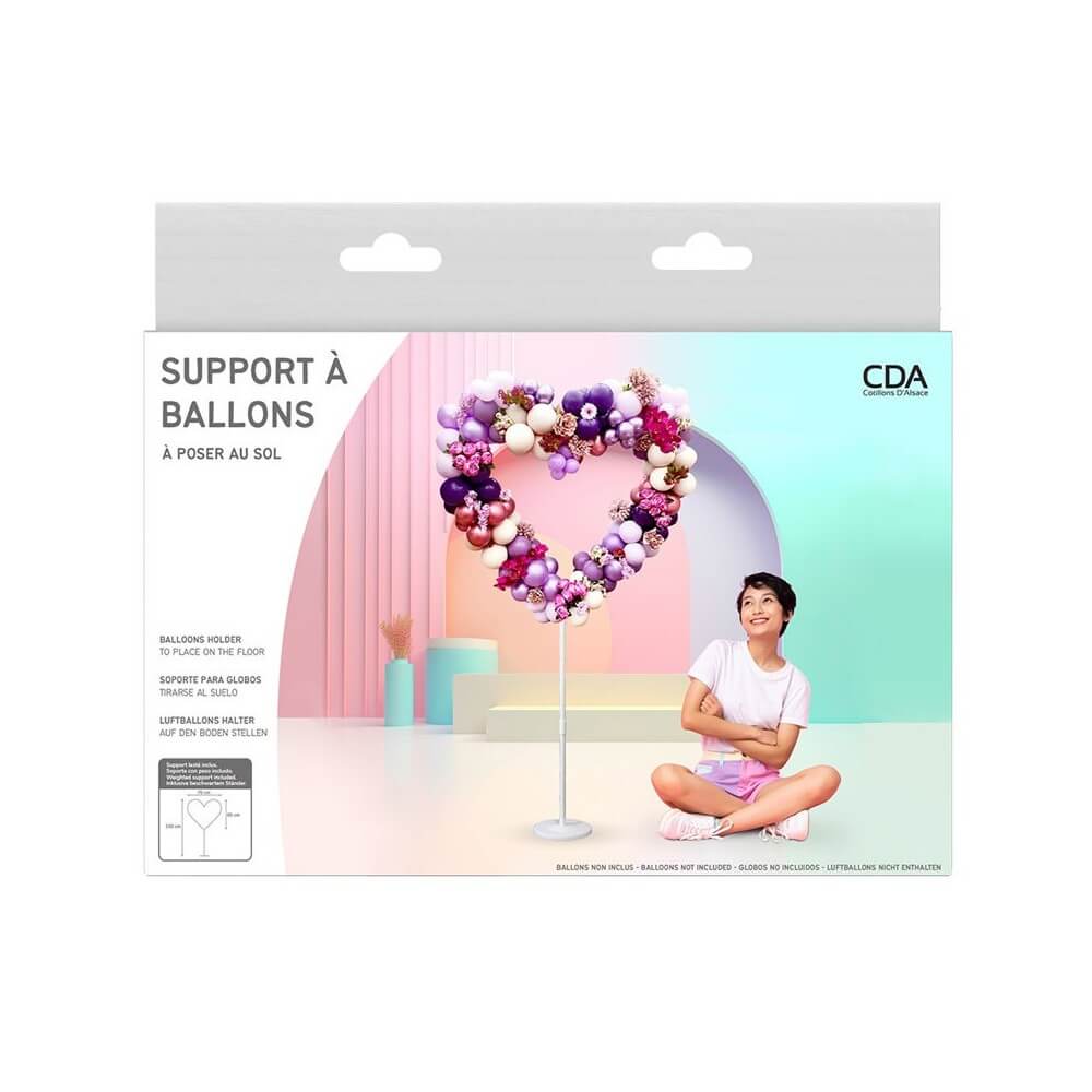 Support Ballons Cœur 150 cm - 36570 - Arches & guirlandes de ballons