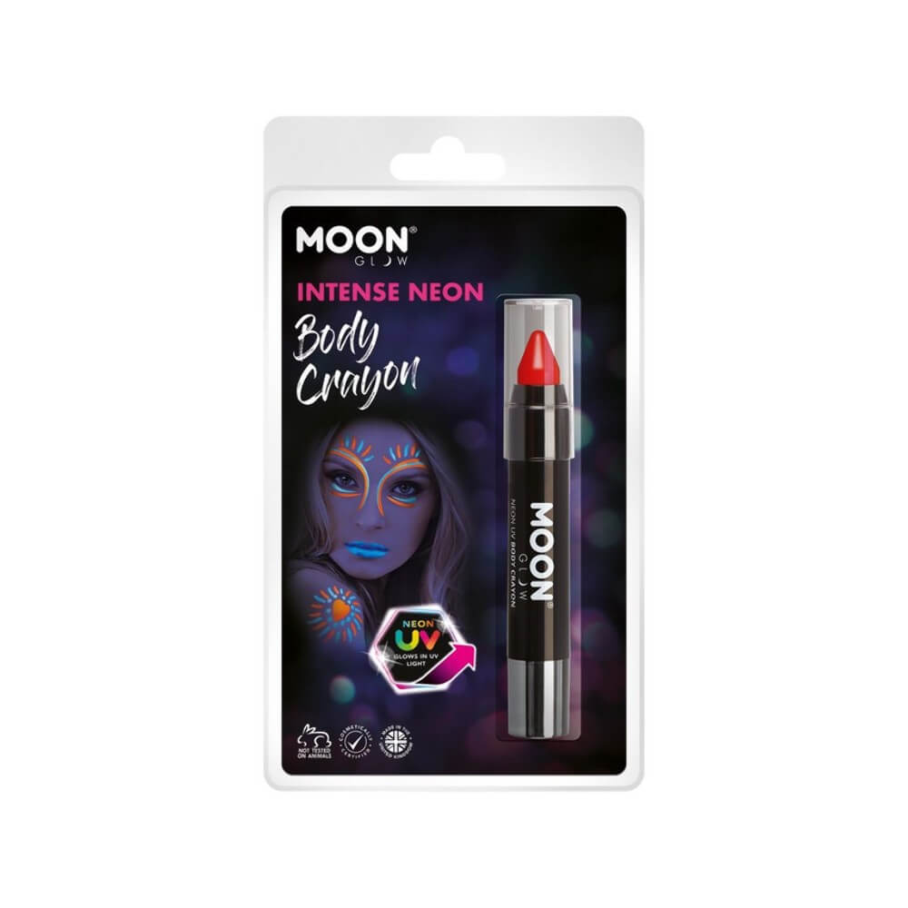 Moon Glow Crayon Corps UV Rouge Fluo 3.5g - SM34523 - Fluo & Néon