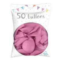 50 Ballons Latex Rose 30 cm - 36200RO - Ballons latex