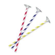 10 tiges à Ballon 40 CM CARTON coupelle plastique - 36256B - Accessoires ballons