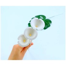 10 Tiges Ballon 40 cm Carton Blanc - 36854 - Accessoires ballons