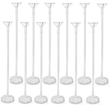 12 Tiges Ballon 43 cm sur Pied - 36575 - Accessoires ballons