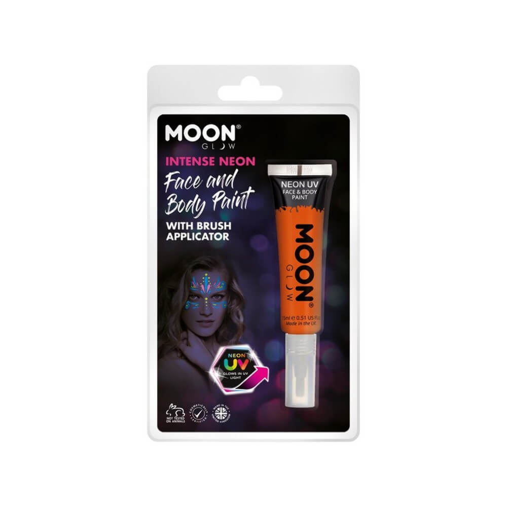 Moon Glow Intense Neon UV maquillage Orange, avec applicateur - SM03130 - Fluo & Néon