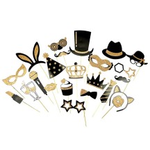 Photobooth 23 Accessoires Glitter Or - 41110 - Photobooth