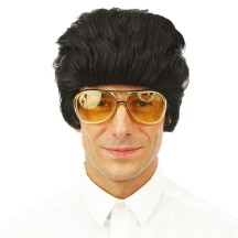 Perruque rockeur noire - 50870 - Perruques