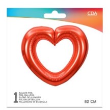Ballon Foil Cœur Rouge 82 x 75 cm - 49035 - Photobooth