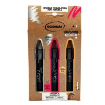 Kit Maquillage 3 Crayons Or Argent Rose 2.8g - G02080554 - Kits Maquillage
