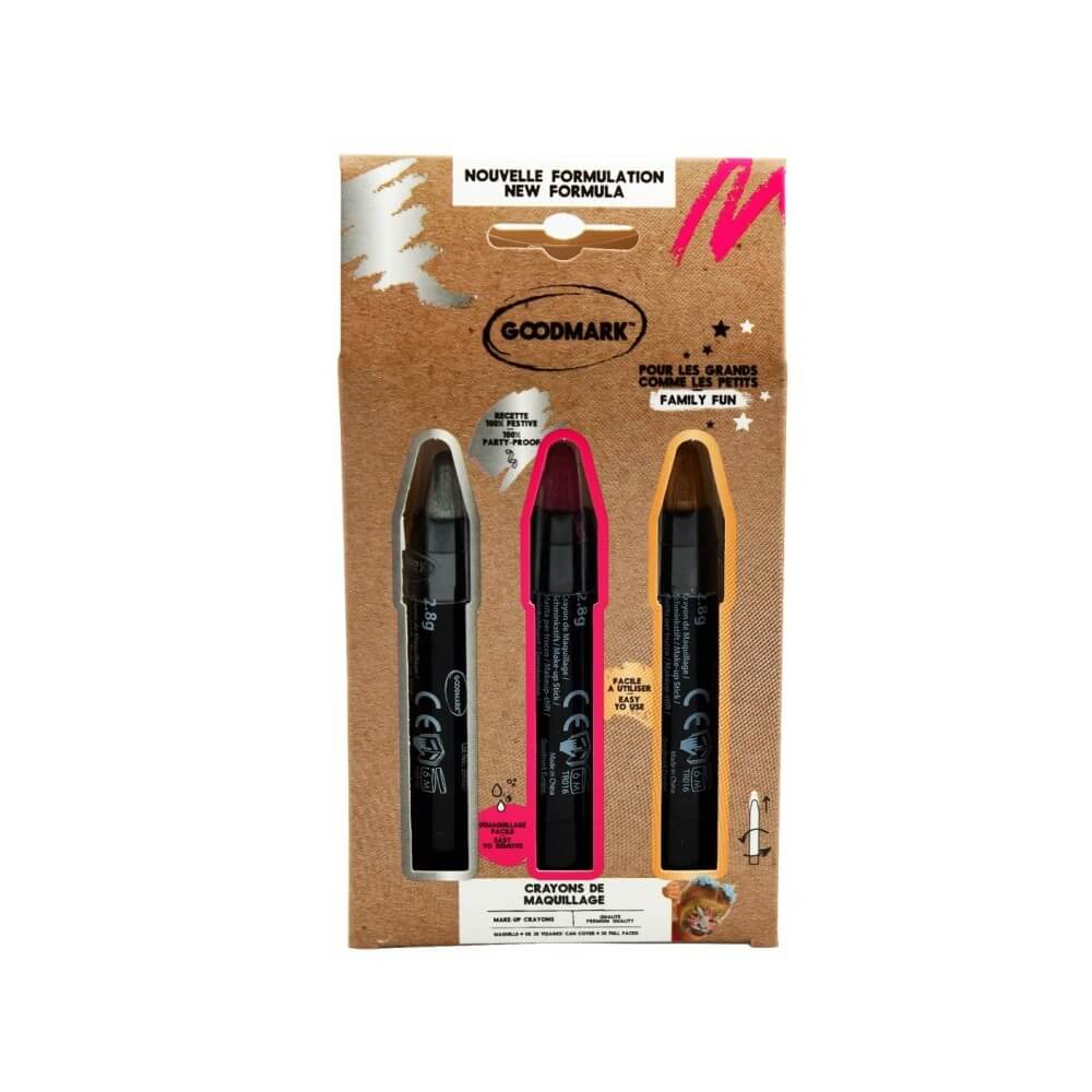 Kit Maquillage 3 Crayons Or Argent Rose 2.8g - G02080554 - Kits Maquillage