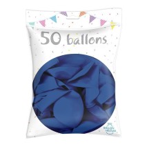 50 Ballons Latex Bleu Roy 30 cm - 36200BR - Ballons latex
