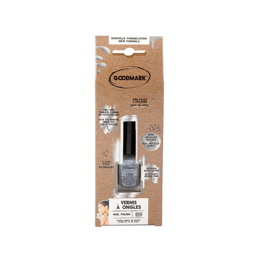 Vernis à Ongles Métallique Argent - G02080575 - Maquillage en Tube & Palettes