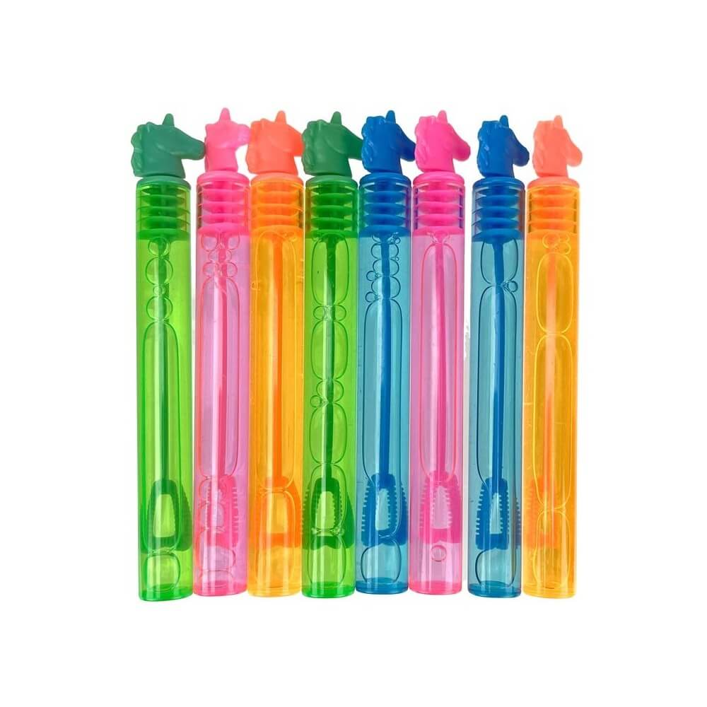 8 Bubble Stick Licorne 4 cl - 42831 - Bulles de Savon