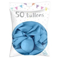 50 Ballons Latex Bleu Ciel 30 cm - 36200CI - Ballons latex