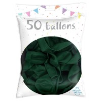 50 Ballons latex vert foncé 30 cm - 36200VF - Ballons latex