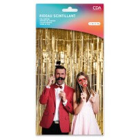 Rideau frangé or 100 x 200 cm - 36624OR - Rideaux