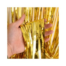 Rideau frangé or 100 x 200 cm - 36624OR - Rideaux