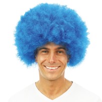 Perruque afro - bleu - 64463 - Perruques