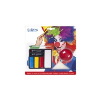 Kit Maquillage Clown – Nez Rouge, Maquillage, Éponge & Pinceau - B45064 - Kits Maquillage
