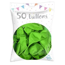 50 Ballons latex vert pomme 30 cm - 36200VO - Ballons latex