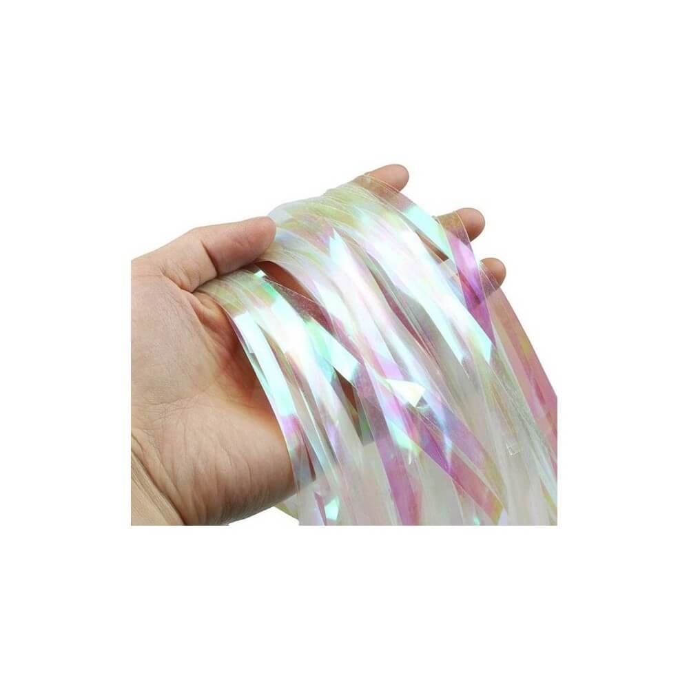 Rideau frangé irisé 100 x 200 cm - 36624IRT - Rideaux