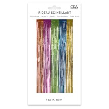 Rideau foil 5 COULEURS 200 X 100 CM - 36781 - Rideaux