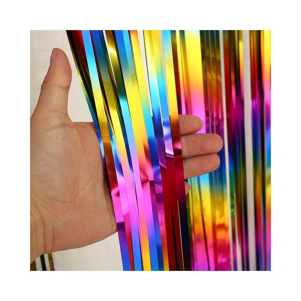 Rideau foil multicolore disco 200 x 100 cm - 36794 - Rideaux