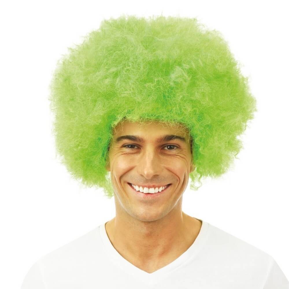 Perruque afro - vert - 64464 - Perruques