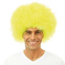 Perruque afro - jaune - 64466 - Perruques