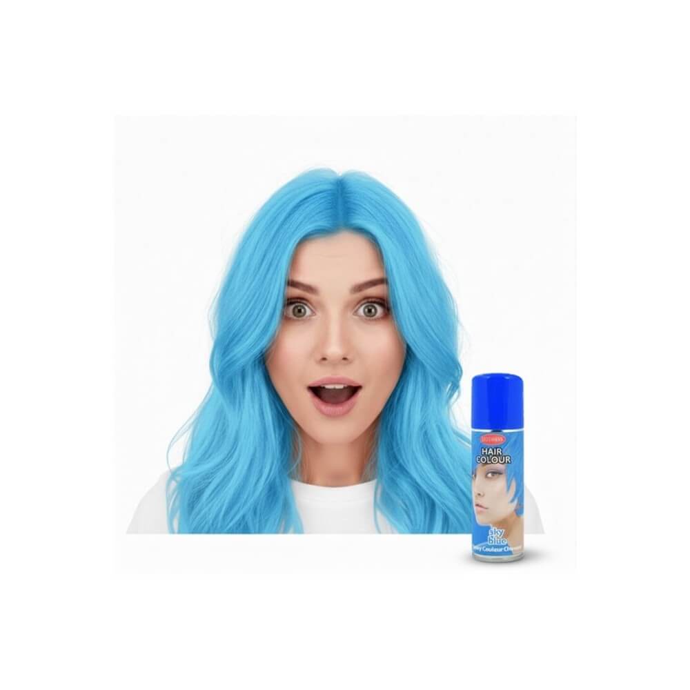 Laque à cheveux 125ml Bleu – Coloration temporaire - 30113 - Laques à Cheveux Colorées