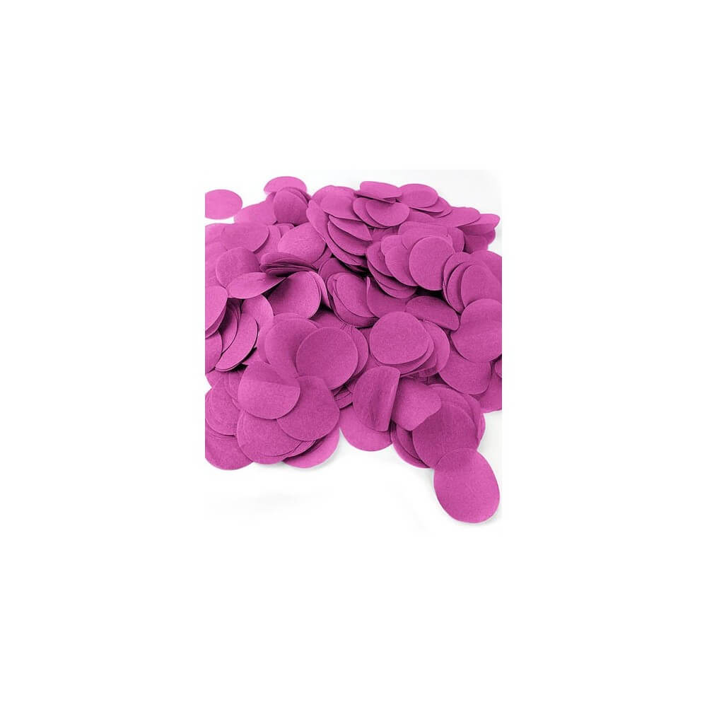 80g Confettis XXL 5 cm Fuchsia – Papier de Soie en Boîte - 22602JFFU - Confettis