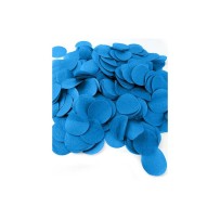 80g de confettis XXL Diam 5 cm Turquoise papier de soie en boite décorée - 22602JFTU - Confettis