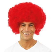 Perruque afro - rouge - 64468 - Perruques
