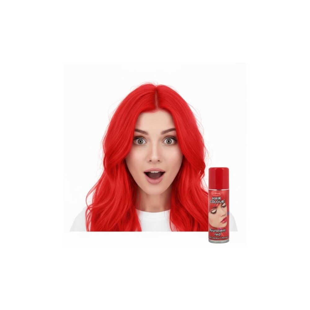Laque à cheveux 125ml Rouge – Coloration temporaire - 30115 - Laques à Cheveux Colorées