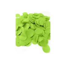 80g de confettis XXL Diam 5 cm Vert Pomm papier de soie en boite décorée - 22602JFVO - Confettis