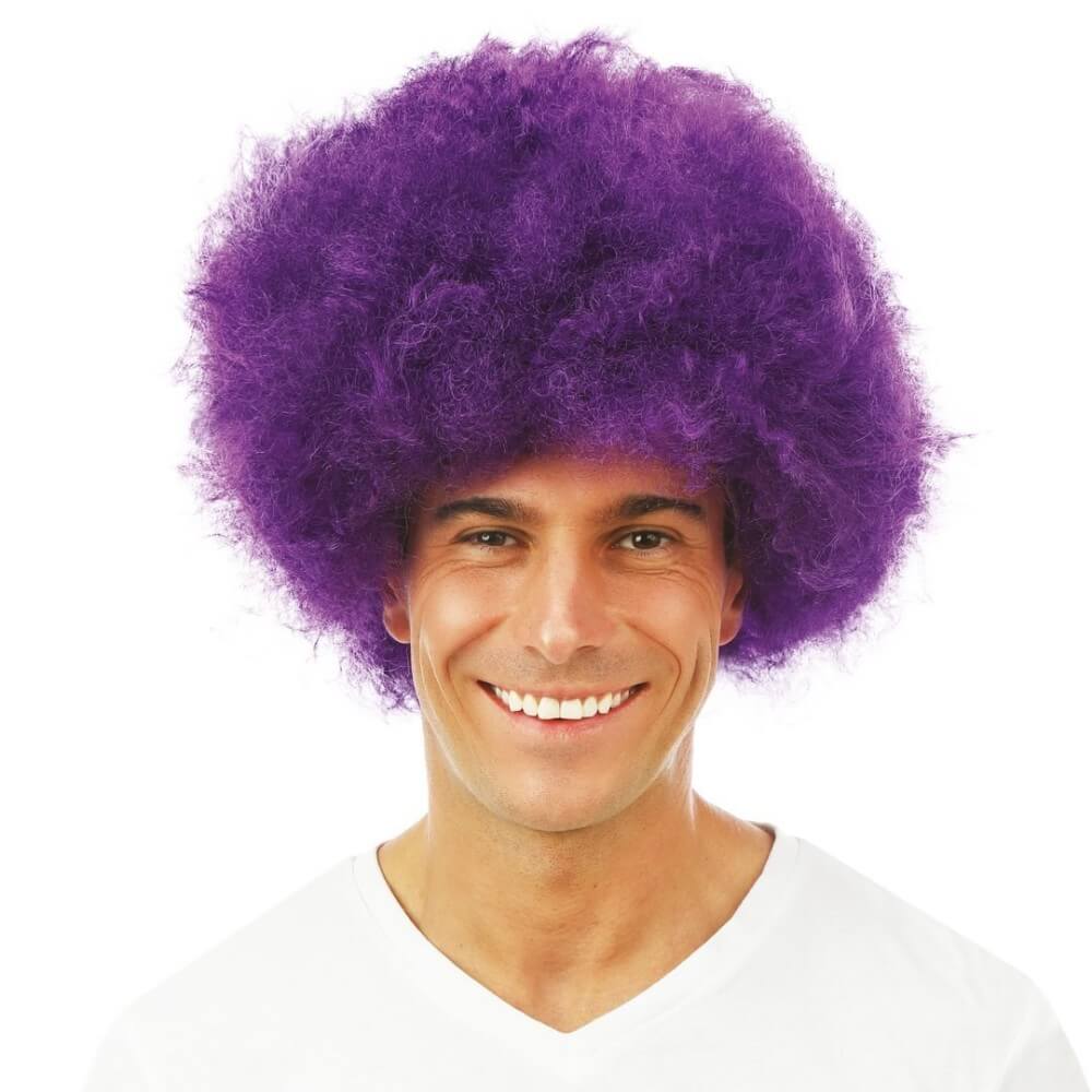 Perruque afro - violet - 64469 - Perruques