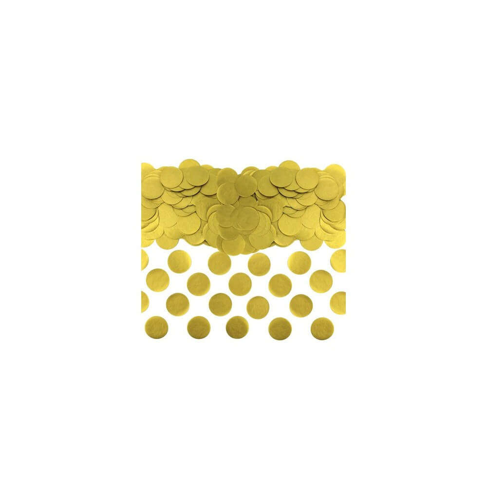 Sachet 15g de confetti 2.5 cm - Or Papier Or - 22605GO - Confettis