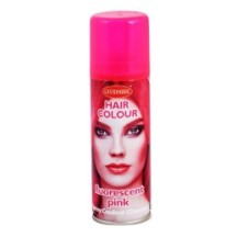 Laque à cheveux 125ml Rose Fluo – Coloration temporaire - 30100 - Laques à Cheveux Colorées