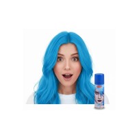 Laque à cheveux 125ml Bleu Fluo – Coloration temporaire - 30101 - Laques à Cheveux Colorées