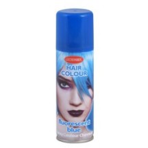 Laque à cheveux 125ml Bleu Fluo – Coloration temporaire - 30101 - Laques à Cheveux Colorées