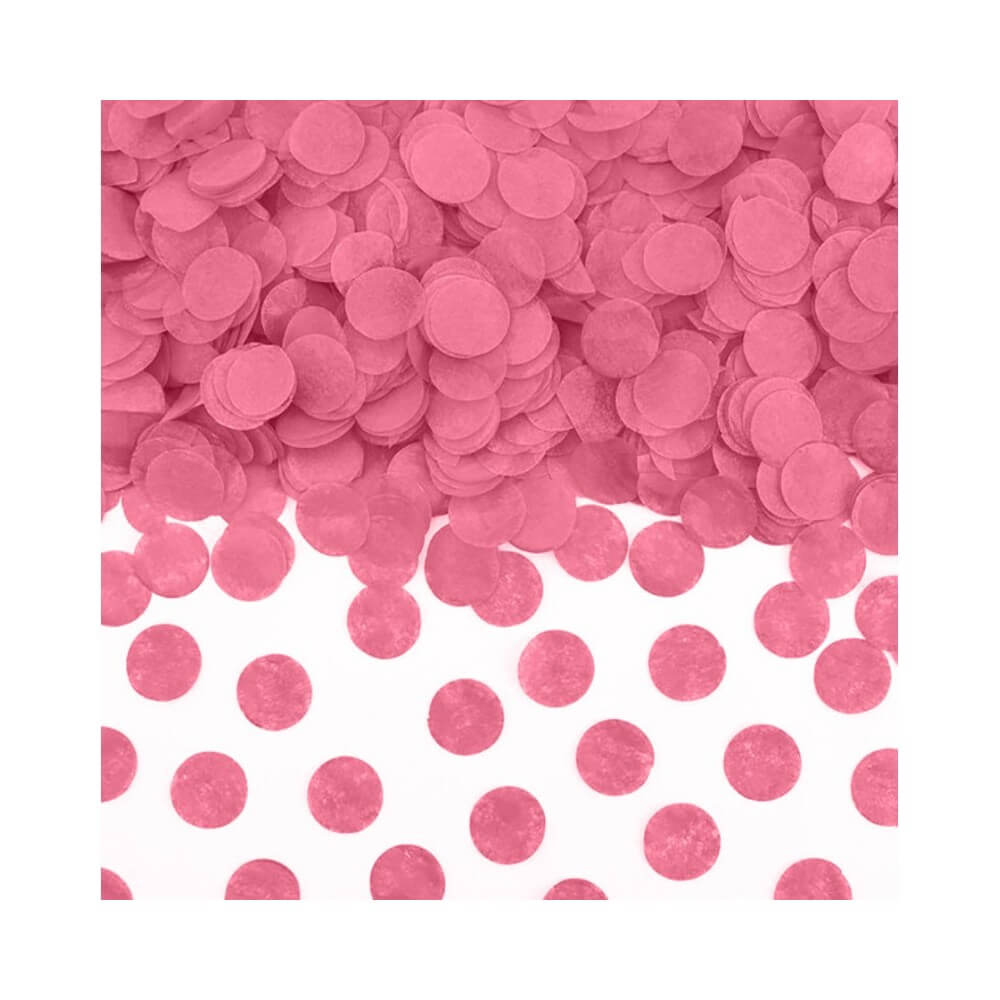 Sachet 15g de confetti 2.5 cm - Rose 2.5 cm papier de soie Rose - 22605RO - Confettis & Perles de Table