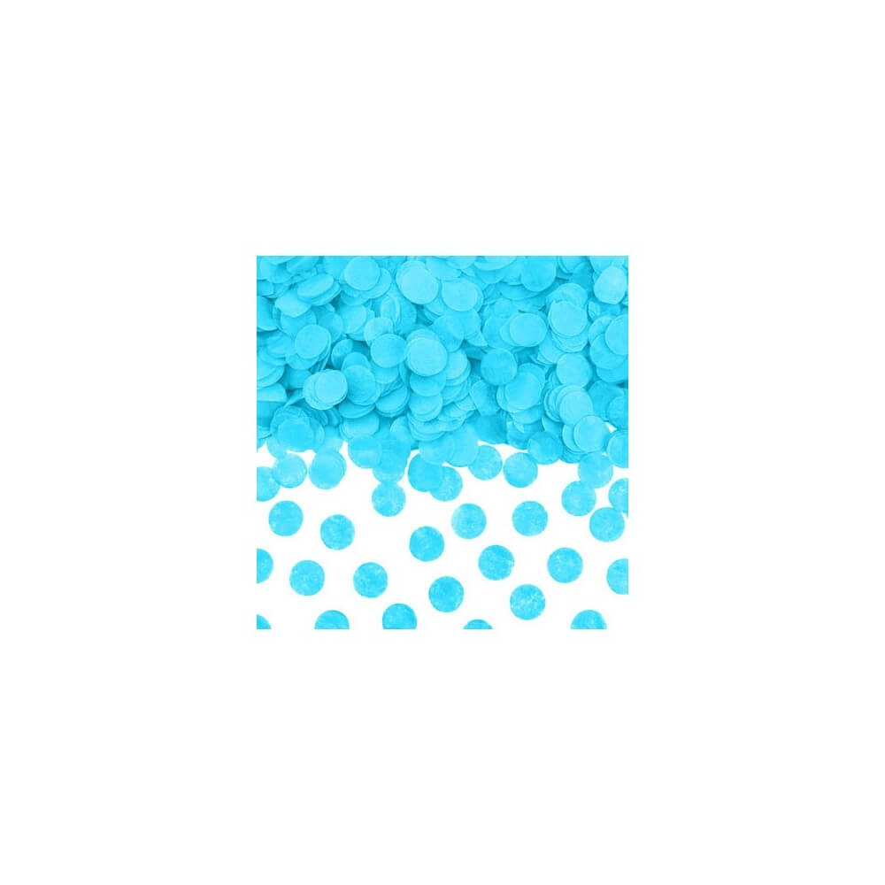 Sachet 15g de confetti 2.5 cm - Ciel 2.5 cm papier de soie Ciel - 22605CI - Confettis & Perles de Table