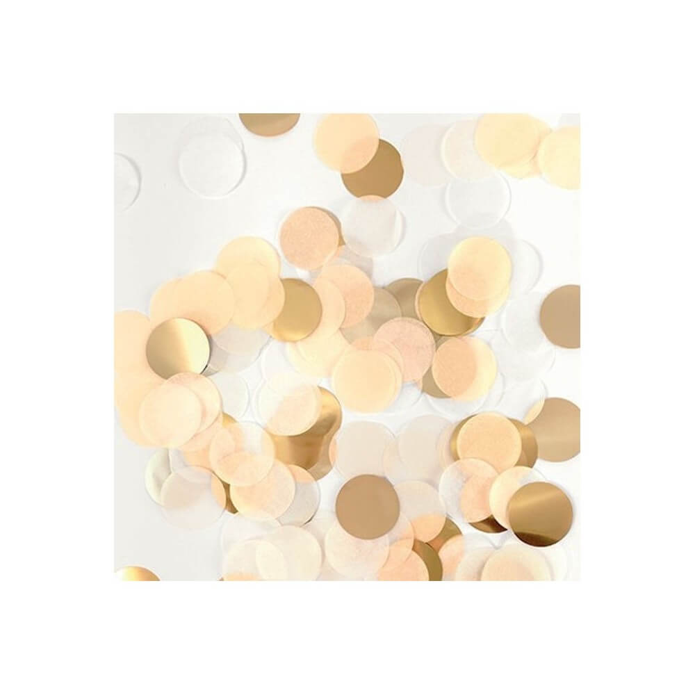Sachet de 15 grs de confetti diam. 2.5cm papier de soie Assortiment A - 22606A - Confettis & Perles de Table