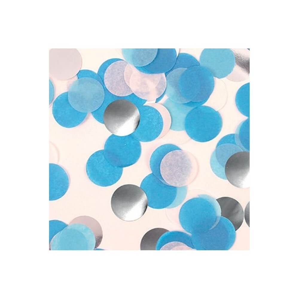 Sachet de 15 grs de confetti diam. 2.5cm papier de soie Assortiment G - 22606G - Confettis & Perles de Table