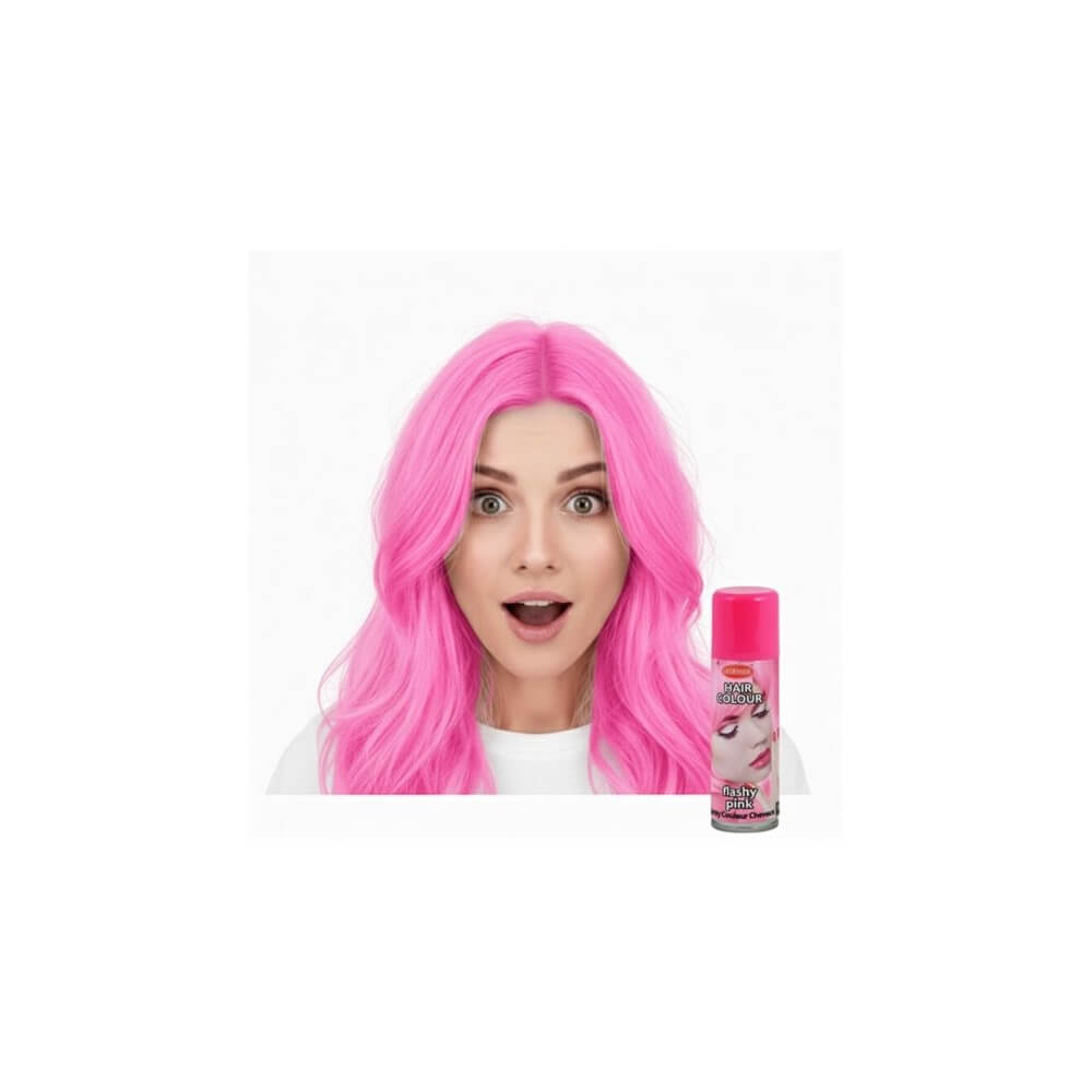Laque à cheveux 125ml Rose – Coloration temporaire - 30110 - Laques à Cheveux Colorées