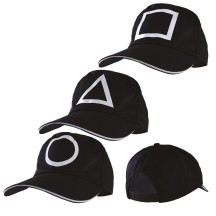 Casquette Forme Géométrique Noire – Modèle Aléatoire - 21213 - Chapeaux