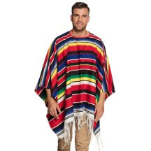 Poncho Rodrigo 140 x 155 cm – Déguisement Mexicain - B54420 - Costumes adulte