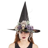 Chapeau de Sorcière à Fleurs Adulte - 22208 - Chapeaux